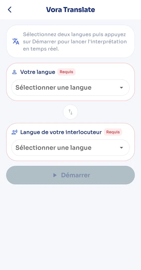 Vora AI, translate